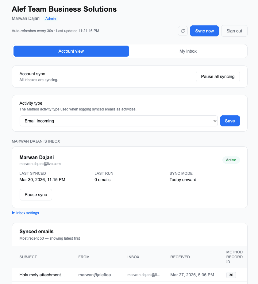 Email Perk screenshot 1